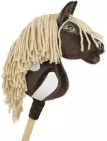 Super Hobby Horse Hobby Horse lazdelinis arkliukas Super Premium western IV tamsiai rudas A4