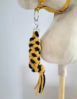 Super Hobby Horse Pavadėlis hobi arkliukui, juodas-geltonas