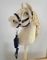 Super Hobby Horse hobby horse pavadėlis ir kamanos, tamsiai mėlynos