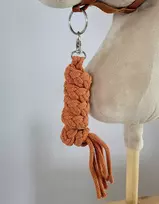 Super Hobby Horse Pavadėlis hobi arkliukui, dviguba virvė, rusvas