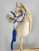 Super Hobby Horse Hobby Horse skirtas mėlynas kamanų ir pavadžio rinkinys