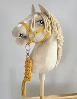 Super Hobby Horse hobby horse skirtas kantaras ir pavadėlis, geltonas