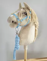 Super Hobby Horse Hobby Horse skirtas pavadėlis ir kamanos šviesiai mėlynos