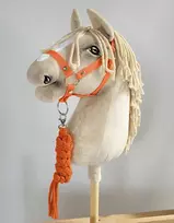 Super Hobby Horse Hobby Horse skirtas oranžinis kantaras su pavadėliu