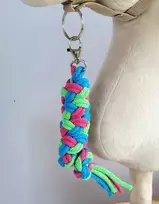 Super Hobby Horse Pavadėlis hobi arkliukui, dvigubas, šviesiai žalias/turkio/tamsiai rožinis