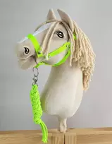 Super Hobby Horse hobby horse skirtas neoninis kantaras su pavadžiu
