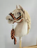 Super Hobby Horse Hobio žirgo kantaras ir pavadis – juoda/ruda