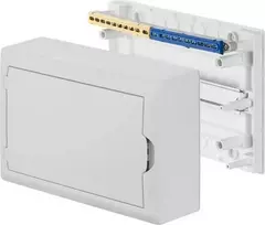 Elektro Plast Nasielsk 2503-00 Modulinis skirstomasis skydas 1x12 n/t ECONOMIC BOX RN 1/12 baltos durys (N+PE) IP40 2503-00