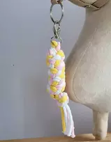 Super Hobby Horse Pavadėlis hobi arkliukui, dvigubas, šviesiai rožinis/geltonas/baltas