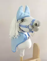 Super Hobby Horse Fleecinis komplektas žirgeliams A4–A5 šviesiai mėlynas Hobby Horse