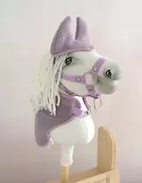 Super Hobby Horse Hobby Horse komplektas A4 ir A5 flisinis apklotas su ausinukais lila