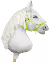 Super Hobby Horse Reguliuojamas kantaras hobi arkliukui – neoninės žalios spalvos