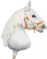 Super Hobby Horse Reguliuojamas kantaras hobi arkliukui – neoninis oranžinis