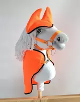 Super Hobby Horse Flisinis komplektas Hobby Horse A4 ir A5, neoninės oranžinės spalvos