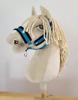 Super Hobby Horse Reguliuojamas kantaras hobi arkliukui A3 turkio spalvos su juoda pūkuote