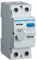 Srovės nuotekio relė Hager CD225J (A, 25A, 2P, 30mA, 230V)