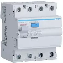 Srovės nuotekio relė Hager CD426J (AC, 25A, 4P, 30mA, 230V)