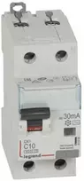 Automatinis jungiklis su srovės nuotekio rėle Legrand 411000 (10A, 1P+NR, 230V, 30mA, RCBO)