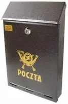 Pilka antikvarinė pašto dėžutė C-4