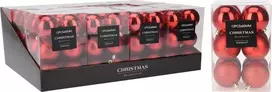 Christmas Decoration Kalėdiniai Žaislai Rinkinys 12 Vnt. Raudoni 6 cm