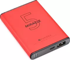 Powerbank Partner Tele.com Išorinė baterija (POWER BANK) PURIDEA S12 5000 mAh raudona