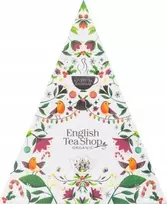 Kalendarz adwentowy English Tea Shop Rinkinys herbatek trójkątny balta 25 piramidek BIO* 50g