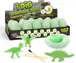Magy Archeologijos kasinėjimo rinkinys dinozauro kiaušiniai šviečiantys tamsoje – 12 vnt.