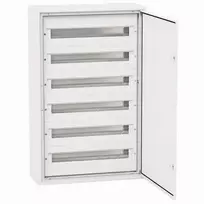Elektro Plast 9.624 Modulinė skirstomoji plokštė 6x24 įleidžiama IP54 DARP-144 aliuminio durys balta 9.624