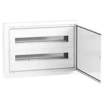 Elektro Plast 9.224 Modulinis paskirstymo skydas 2x24 įleidžiamas, IP54, DARP-48, aliuminio durys, baltos spalvos 9.224