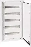 Elektro Plast 9.524 Modulinis skirstomasis skydas 5x24, įleidžiamas, IP54 DARP-120, aliuminio durys, baltas 9.524