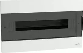 Schneider EZ9EUA118 Modulinis skirstomasis skydas 1x18 įleidžiamas IP40 Easy9 EZ9EU-1-18-PT-T skaidrios durys EZ9EUA118