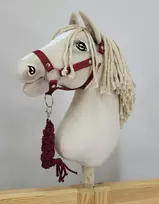 Super Hobby Horse Pavadėlis ir kantaras hobby horse , burgundo spalvos
