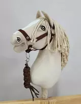 Super Hobby Horse Kamanos hobby horse su pavadėliu, rudos