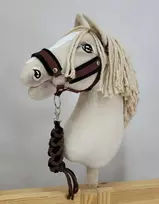 Super Hobby Horse Hobby horsingo kantaras ir pavadys – juoda/ruda