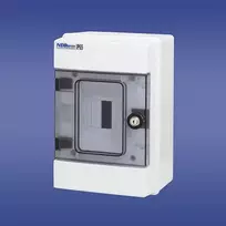 Elektro Plast 36.05 Hermetiškas modulinis skirstomasis skydas (500V AC, 1000V DC) 1x4 su užraktu, montuojamas ant paviršiaus IP65 RH-4/Z 36.05