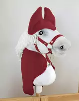 Super Hobby Horse hobby horse bordo spalvos pledas ir ausinukai