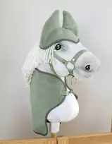 Super Hobby Horse Rinkinyshobby horse : šalavijo spalvos pledukas ir ausinukai