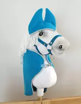 Super Hobby Horse Hobby Horse vilnonis apsiaustas su ausinėmis A4 ir A5 dydžiams turkio spalvos