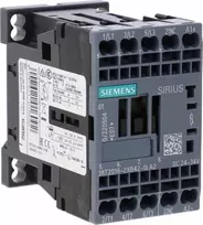 Siemens Railway kontaktorius S00 AC-3 4kW / 400V 1R 24VDC 0,7...1,25 US su varistoriumi, spyruoklinė jungtis valdymui su PLC 3RT2016-2XB42