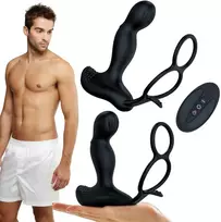 B Series Fox B serija Fox Masažuoklis prostatos su šildymo funkcija varpos žiedas sėklidės 7 USB režimai