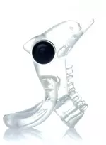 B Series Easylove Žiedas - Dolphin Vibro CockRing Skaidrus