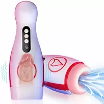 B Series Fox Masturbatorius – vibruojantis masturbacijos puodelis, 7 siurbimo galia, 7 vibracijos nustatymas