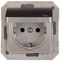 Kištukinis lizdas VILMA SL250, metalo spalvos, IP44