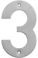 Extralink Haushalt Numeris "3", nerūdijančio plieno, 145 mm