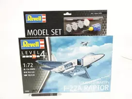 Revell Lockheed Martin F-22A Raptor 1/72 dovanų rinkinys su dažais, klijais