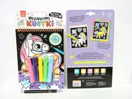 Aksjomat Axiom Piešimo Knyga Velvet Ponies KS1150 Su Žymekliais