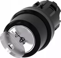 Siemens Ronis raktinis jungiklis 22mm apvali plastikinė spyna Nr.455 su 2 rakteliais 2 padėtys