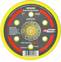 Diskas šlifavimui 6'/150mm pneum. šlifavimo mašinelei AW-TOOLS