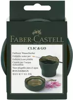 Indelis teptukams skalauti Faber-Castell Click and Go Art Graphic, tamsiai žalios spalvos