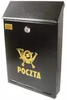 Juoda C-4 laiškų dėžutė